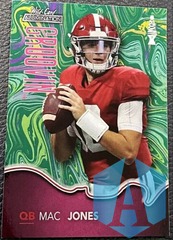 2021 Wild Card Alumination Football Mac Jones Green Groovin Rookie Card #GG-4